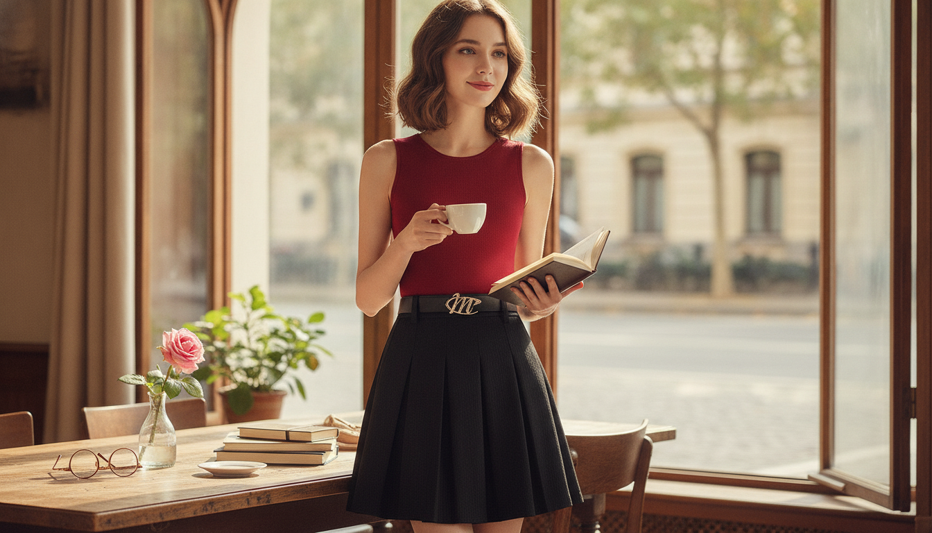 Retro High-Waist A-Line Skirt: Fit, Style & Care